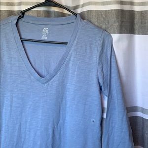 Long sleeved v-neck t shirt